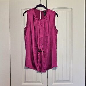 Women's Doncaster Fuchsia Silk Blend Sleeveless Top Size 10